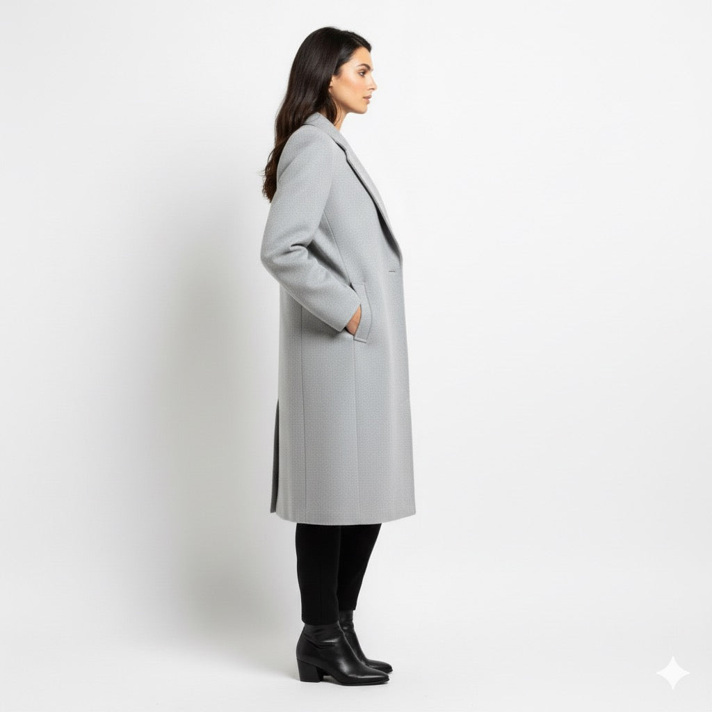 The Timeless Elegance of a Grey Maxi Coat