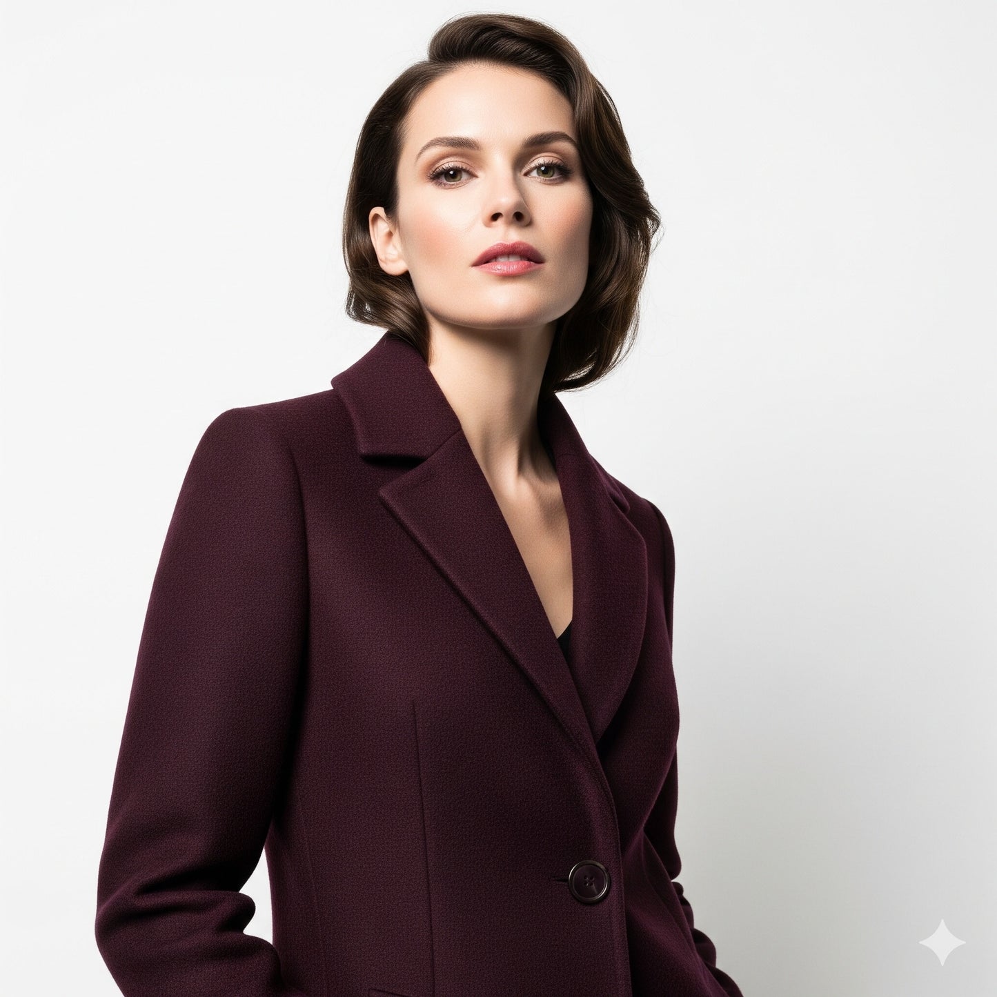 The Timeless Elegance of a Burgundy Evening Long Coat