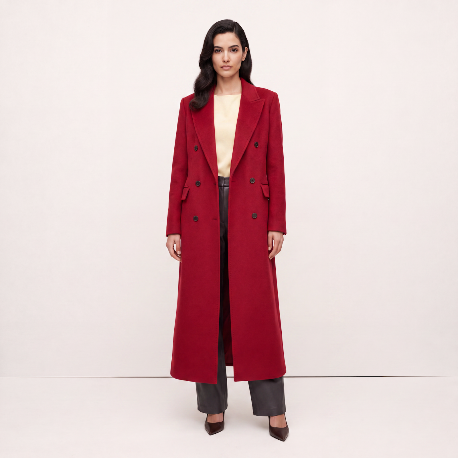 Statement Coat Scarlet Cashmere
