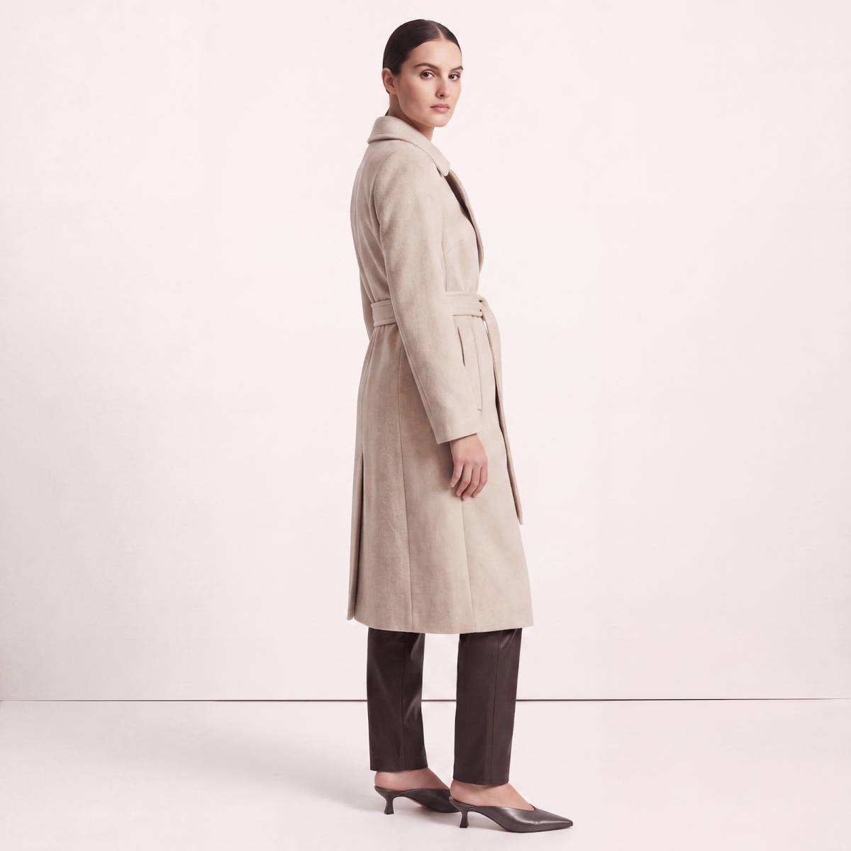 Marylebone Oatmeal Wool Cashmere Coat