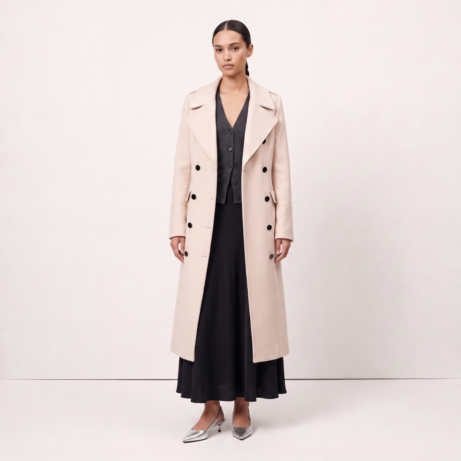Aurelia Cream Wool Coat