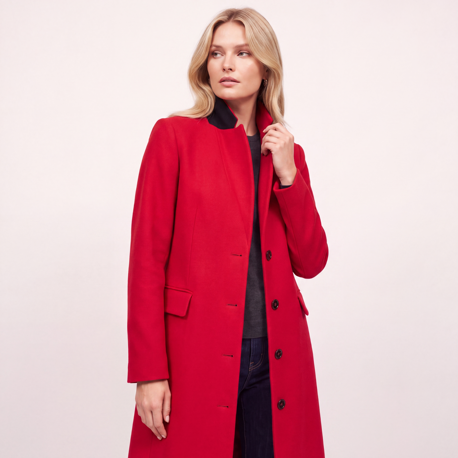 Hampstead Red Wool Coat