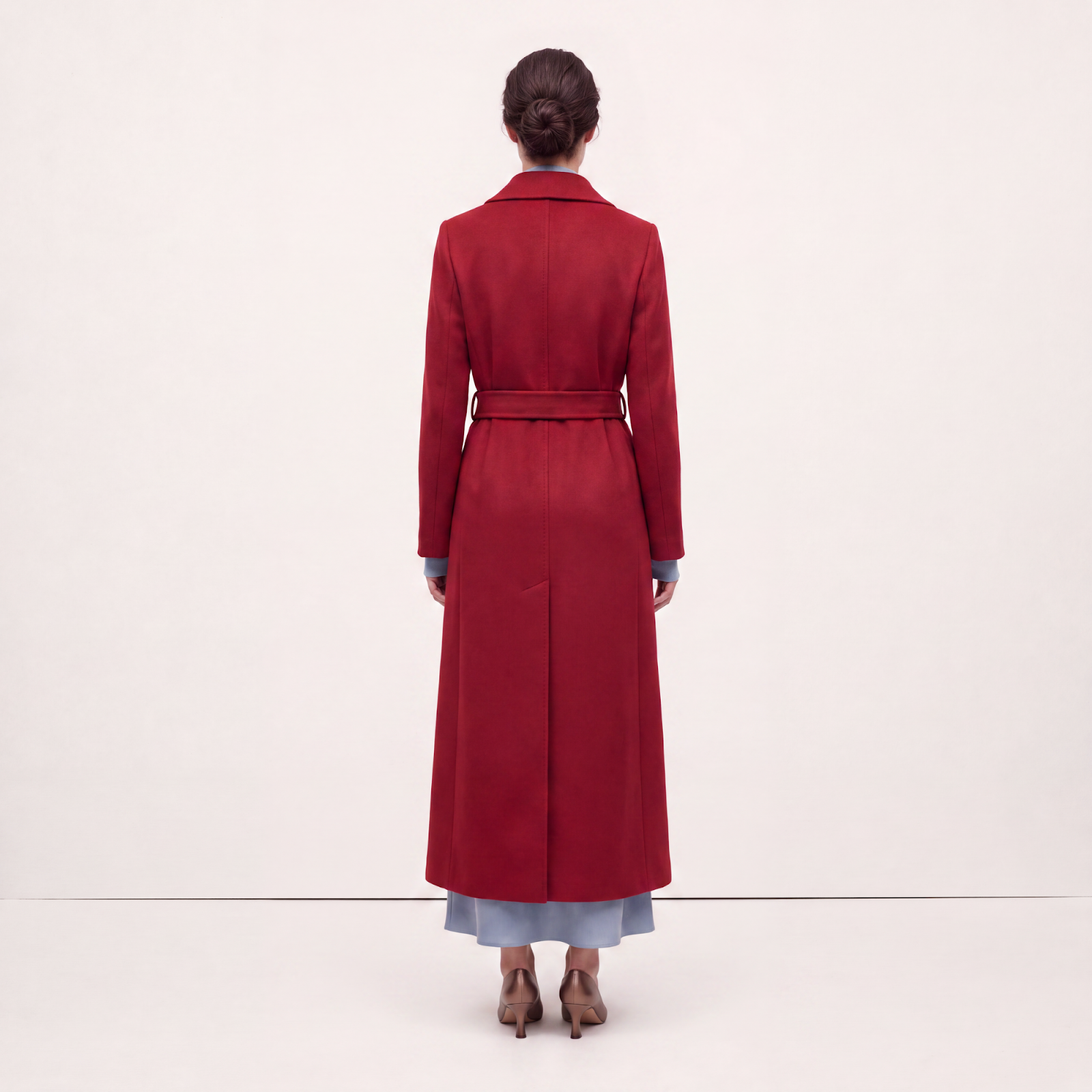 Crown Red Cashmere Coat