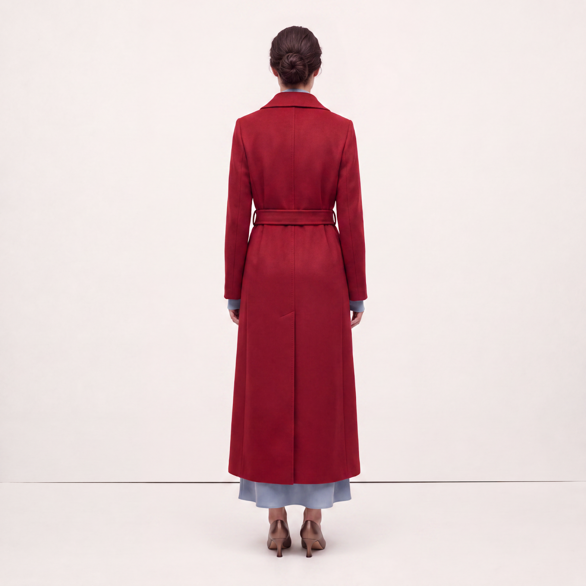 Crown Red Cashmere Coat