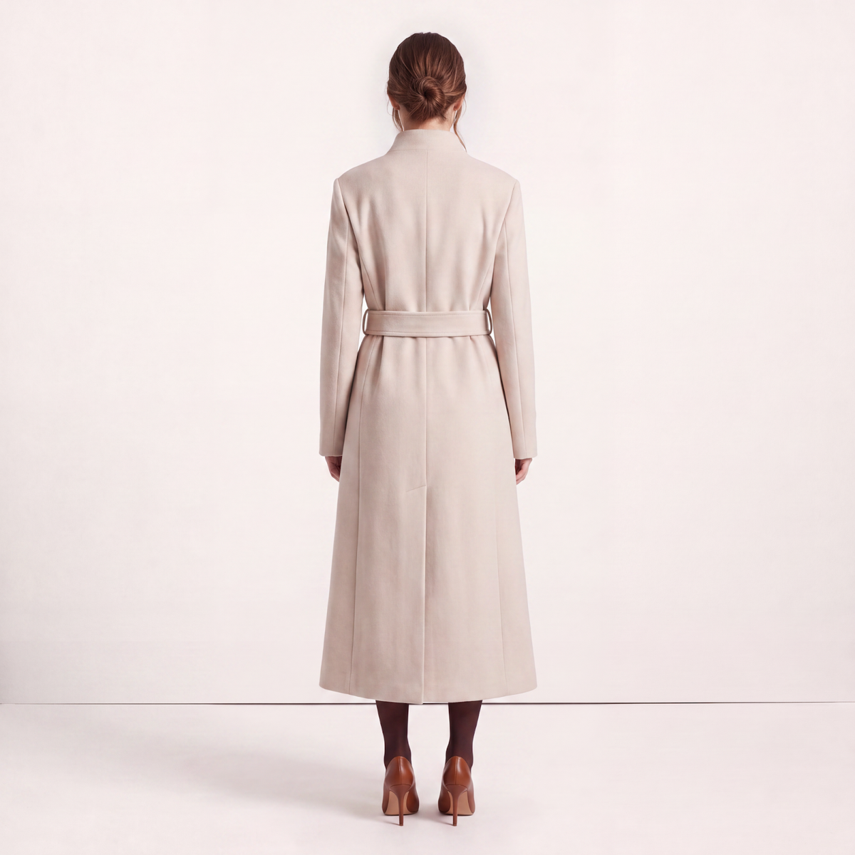 Victoria Oatmeal Wool Coat
