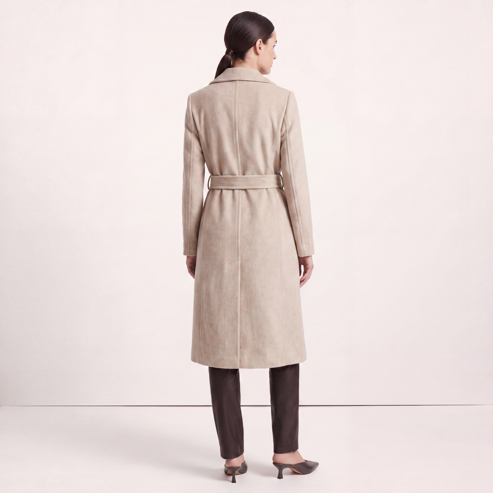 Marylebone Oatmeal Wool Cashmere Coat