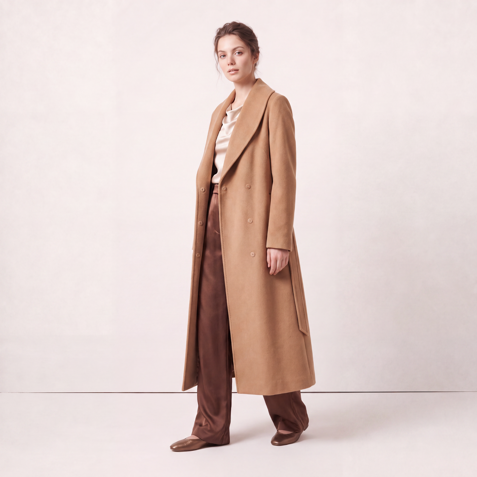 Crown Camel Cashmere Coat