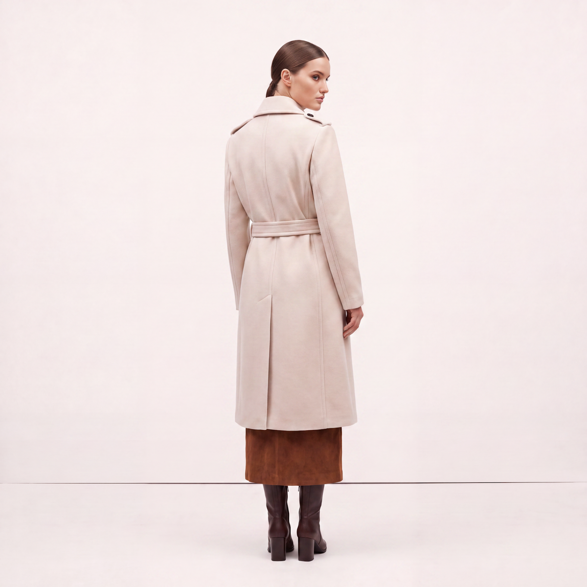 Vellum Cream Wool Coat