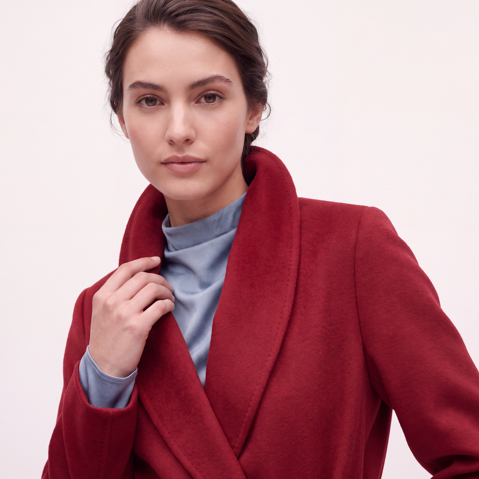 Crown Red Cashmere Coat