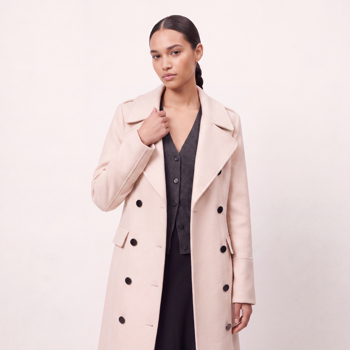 Aurelia Cream Wool Coat