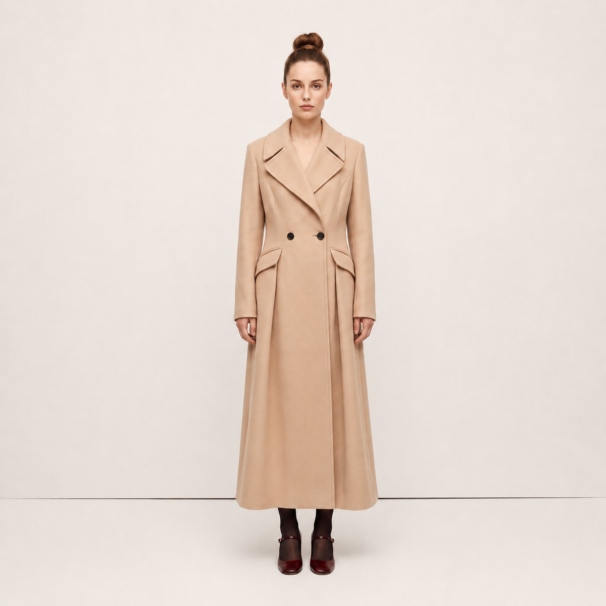 A-Line Maxi Wool Coat