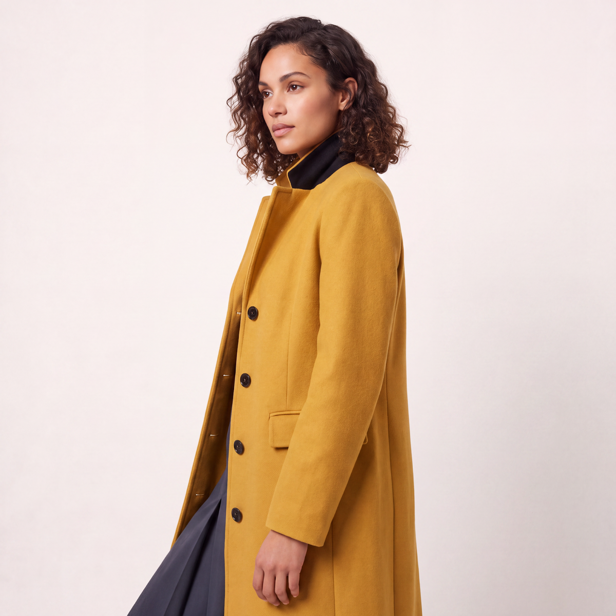 Hampstead Mustard Wool Coat