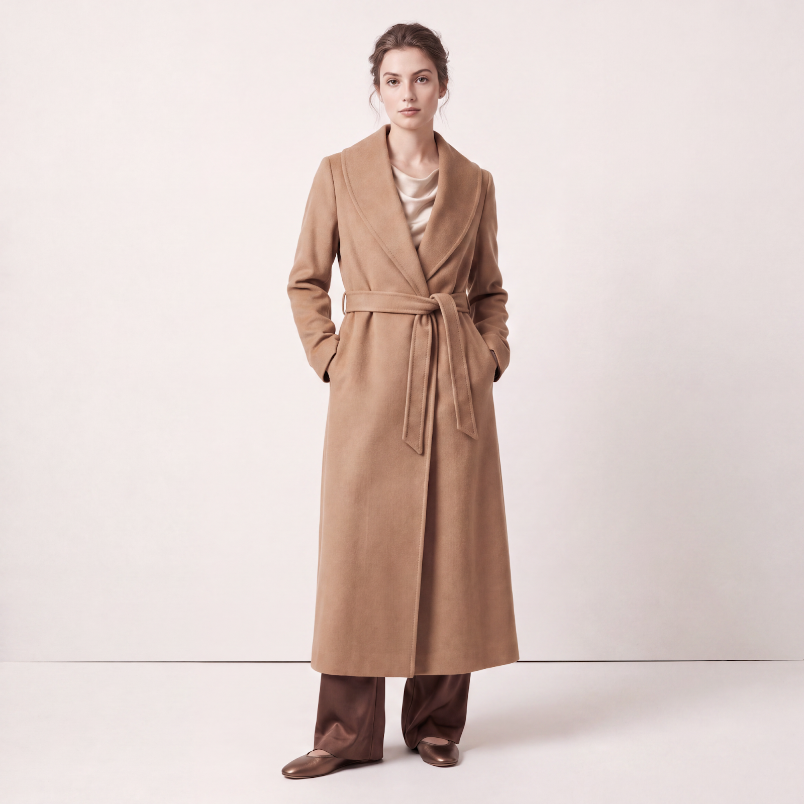 Crown Camel Cashmere Coat