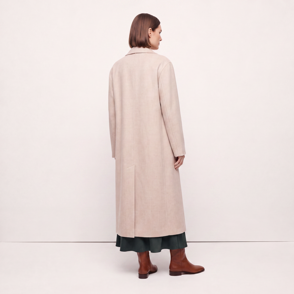 Piccadilly Oatmeal Wool Cashmere Coat