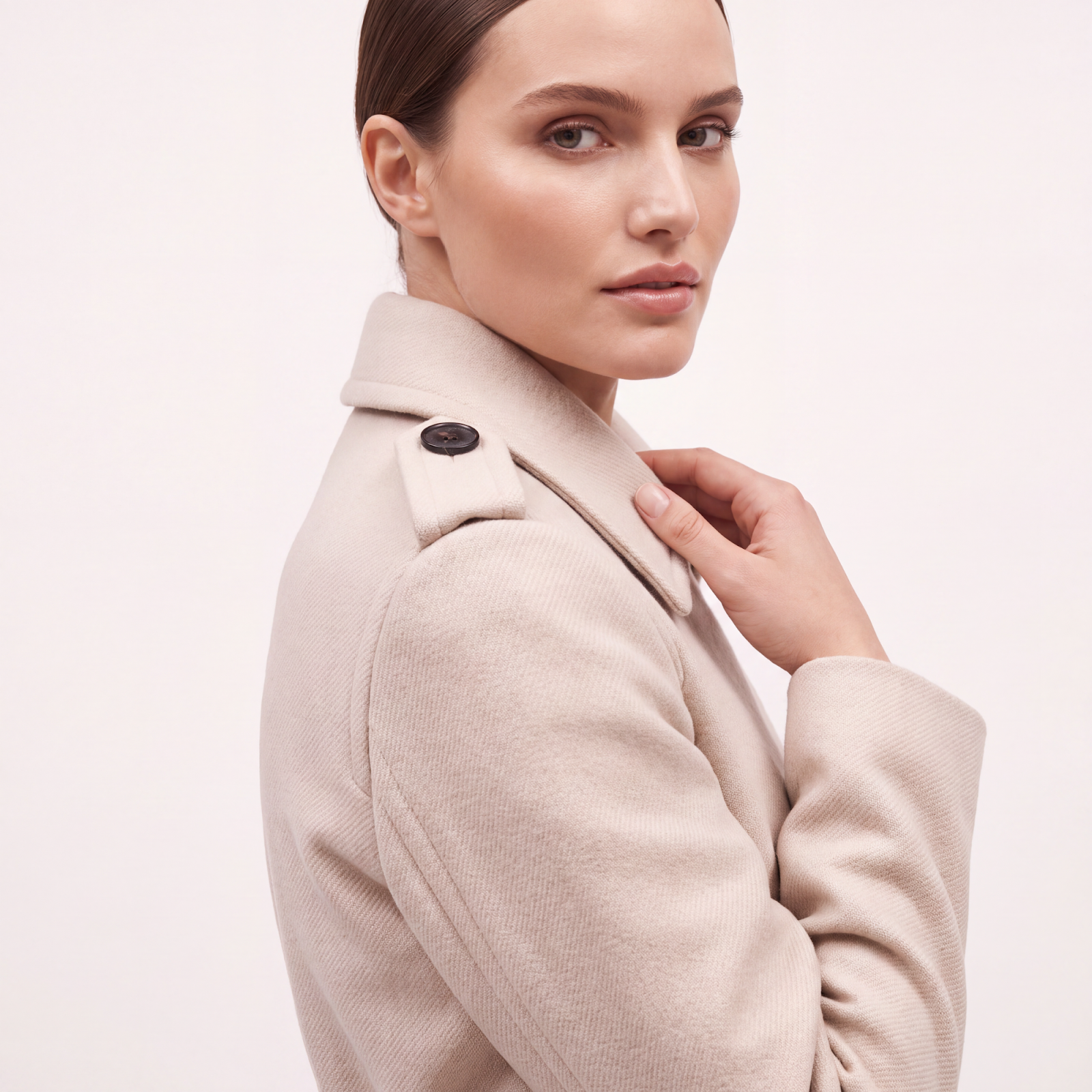 Vellum Cream Wool Coat
