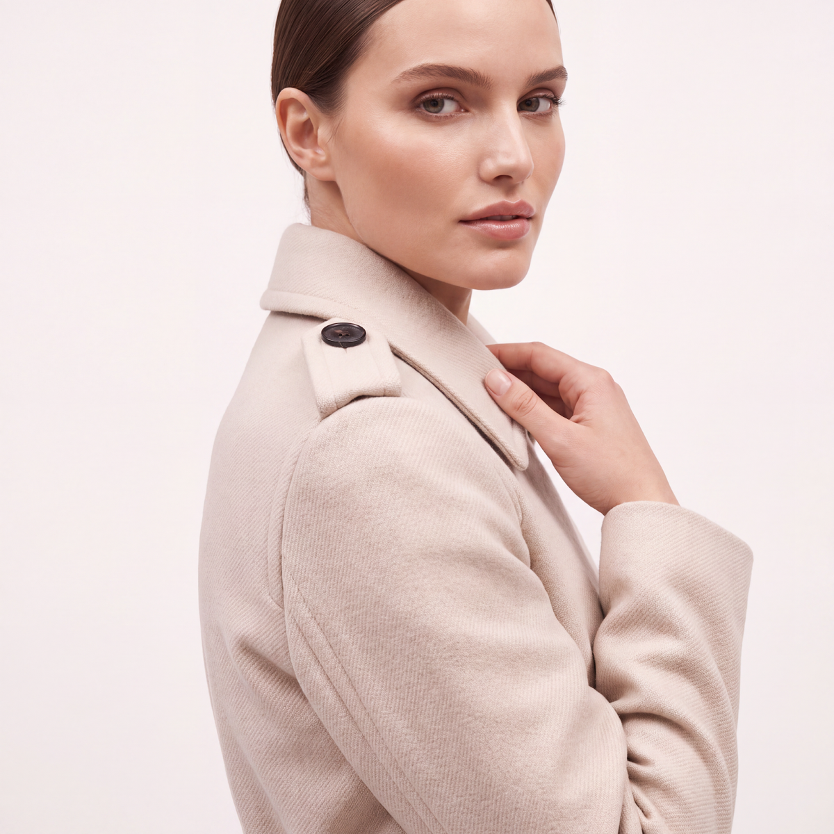 Vellum Cream Wool Coat