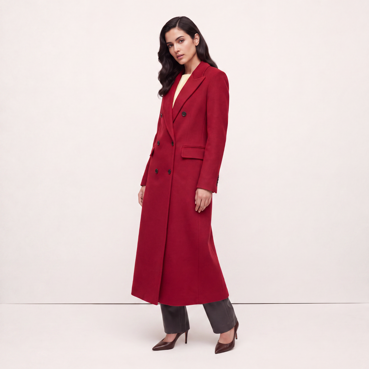 Statement Coat Scarlet Cashmere