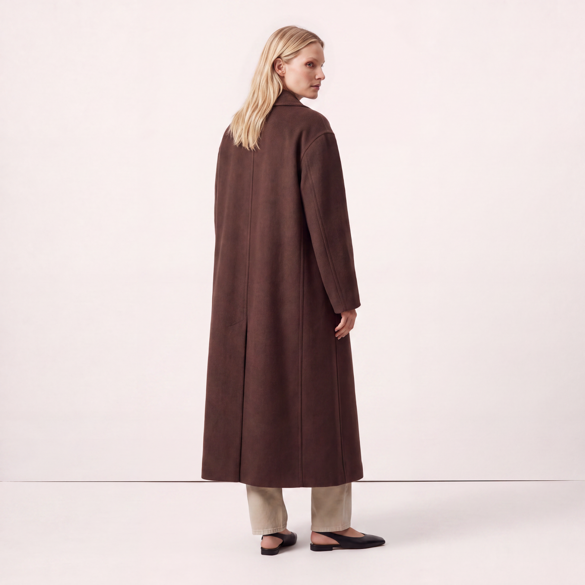 Piccadilly Brown Wool Cashmere Coat
