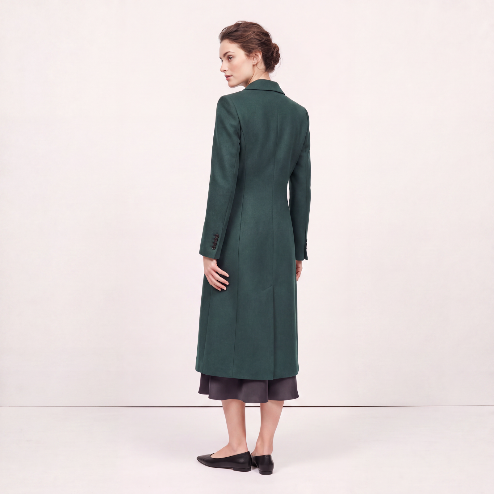 Emerald Green Wool Coat