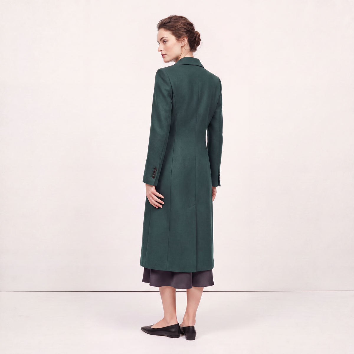 Emerald Green Wool Coat