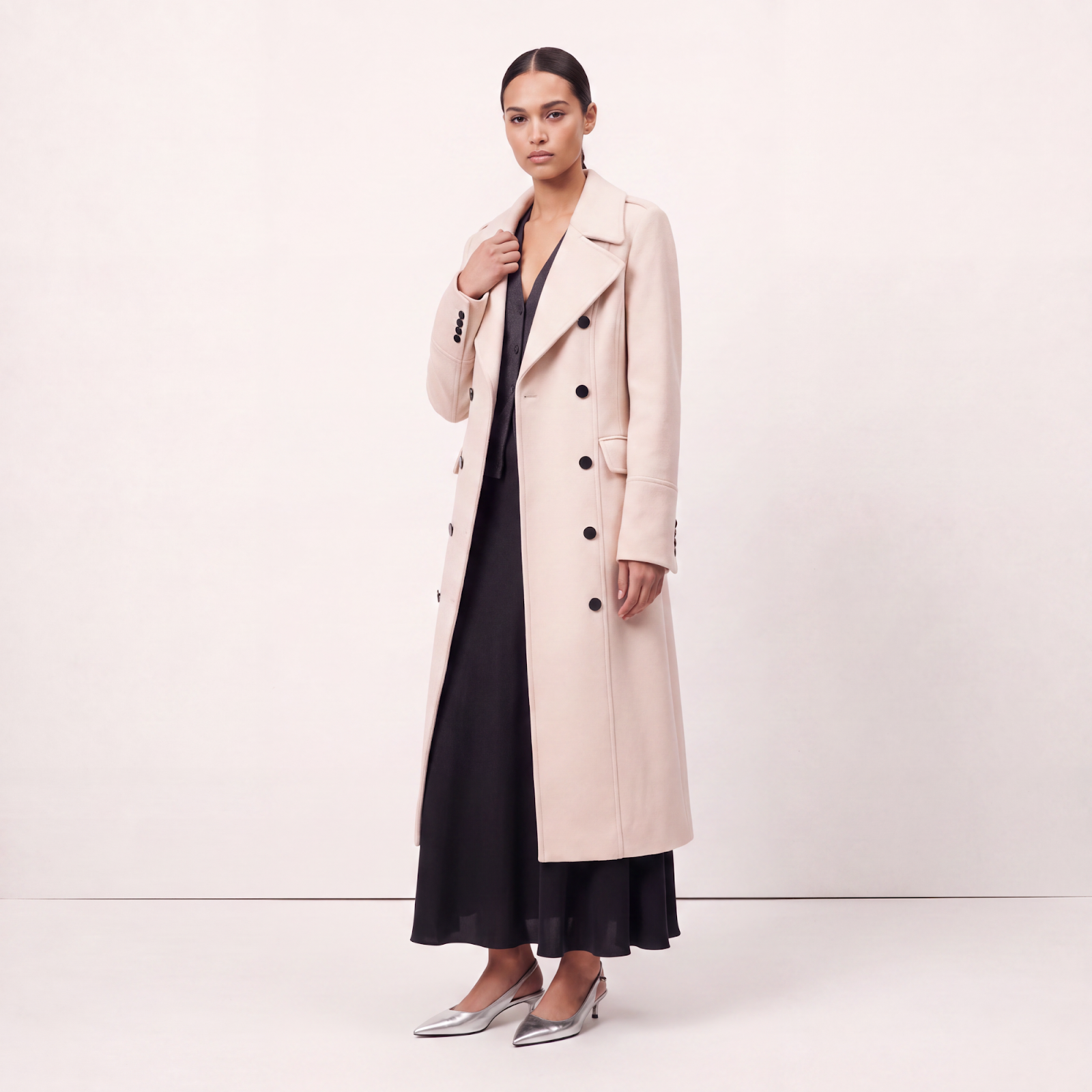 Aurelia Cream Wool Coat
