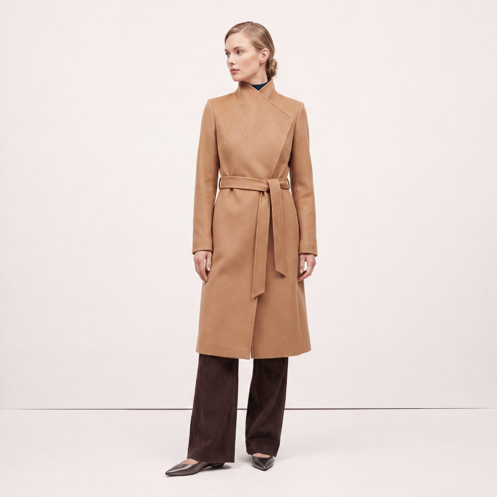 Noir Signature Full-Length Black 100% Cashmere Coat – The