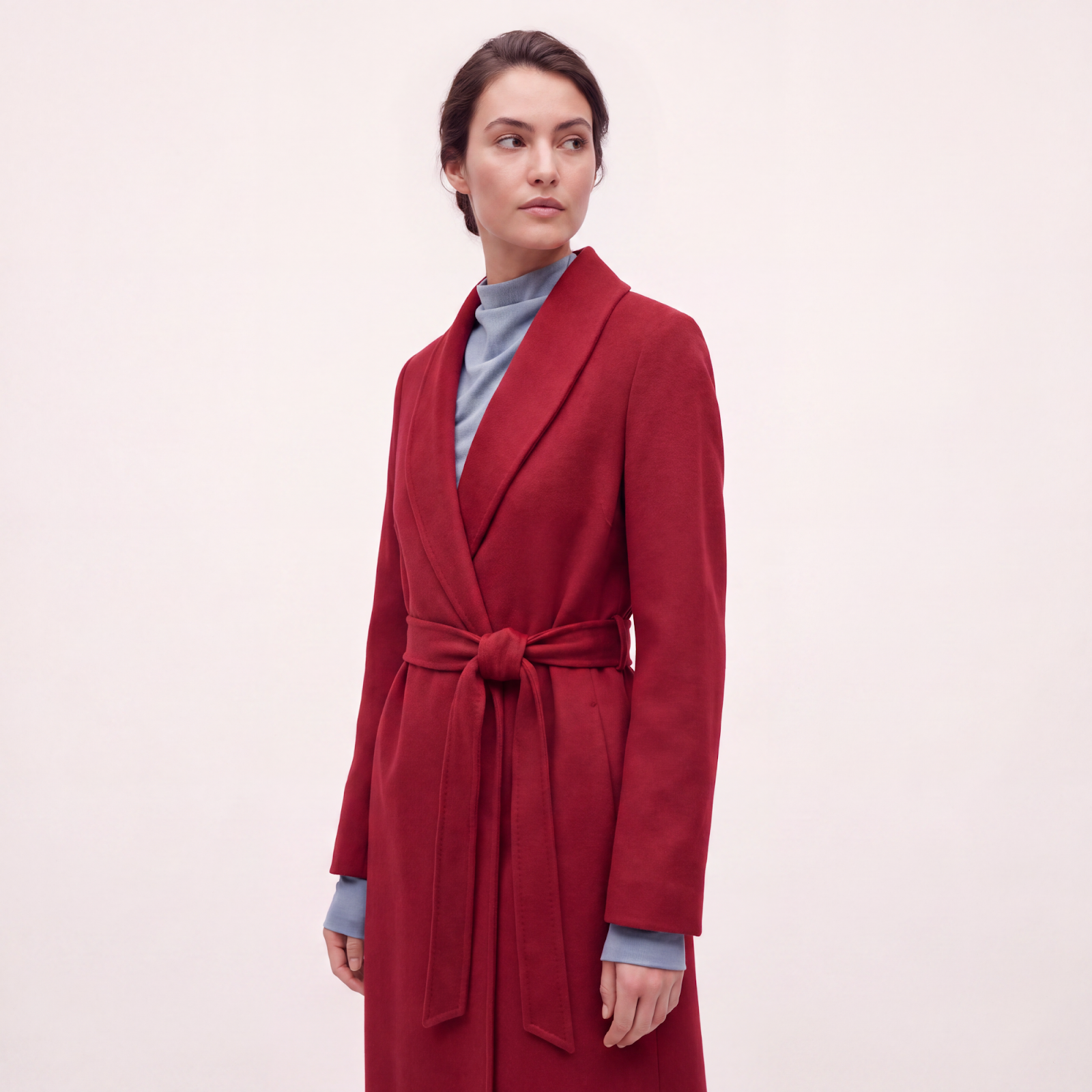Crown Red Cashmere Coat