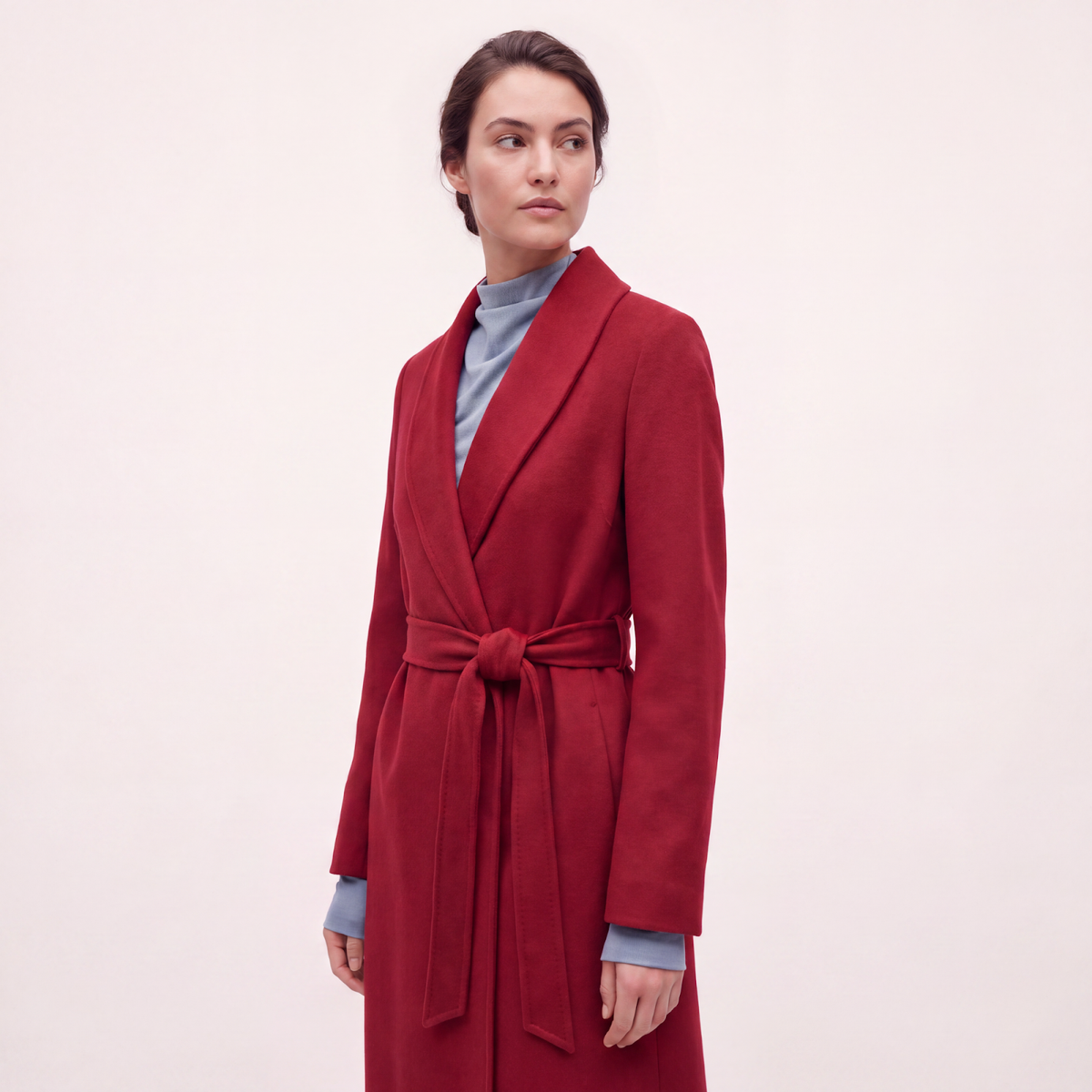 Crown Red Cashmere Coat