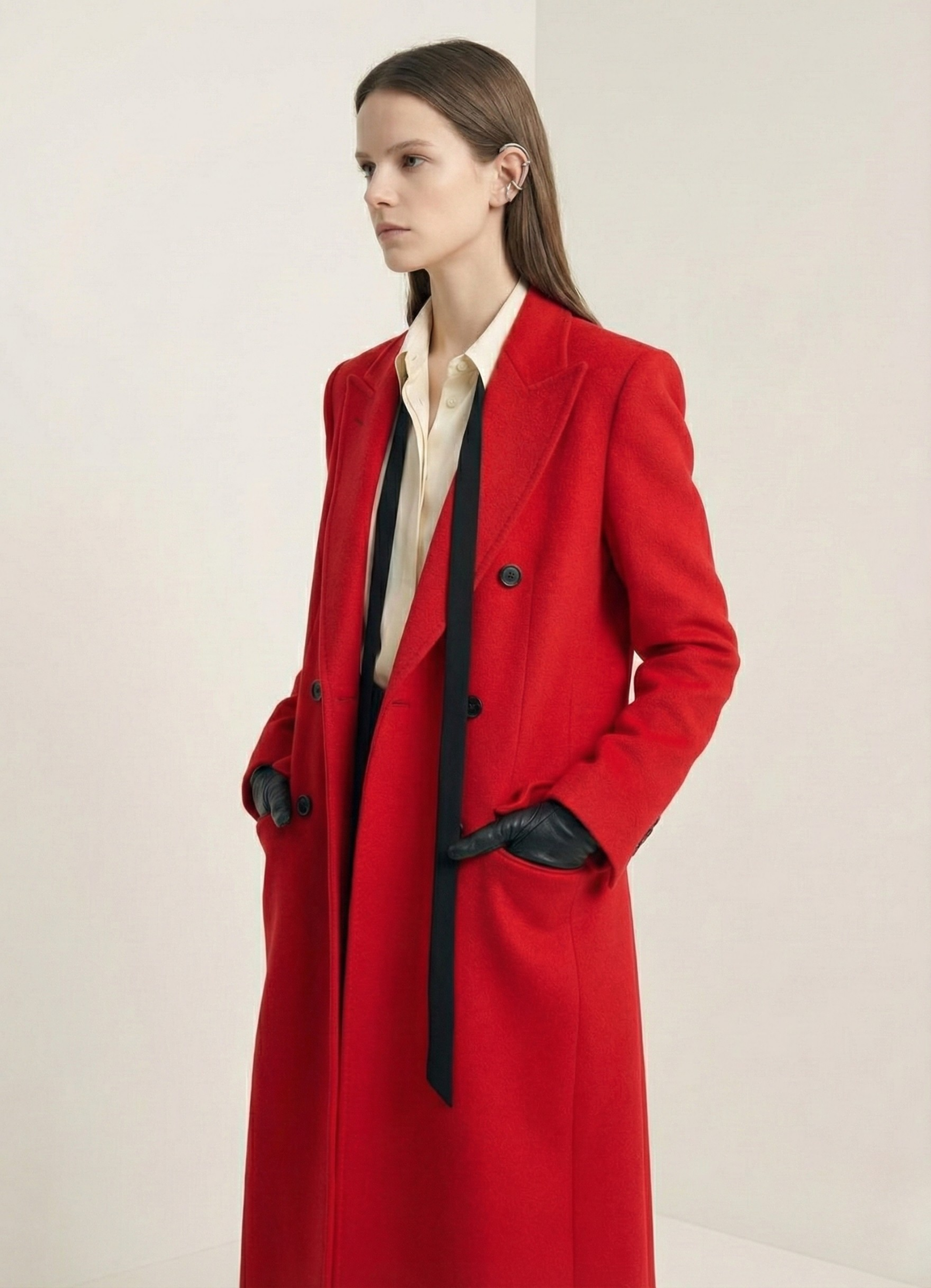 The Statement Coat: Pure Cashmere in Scarlet