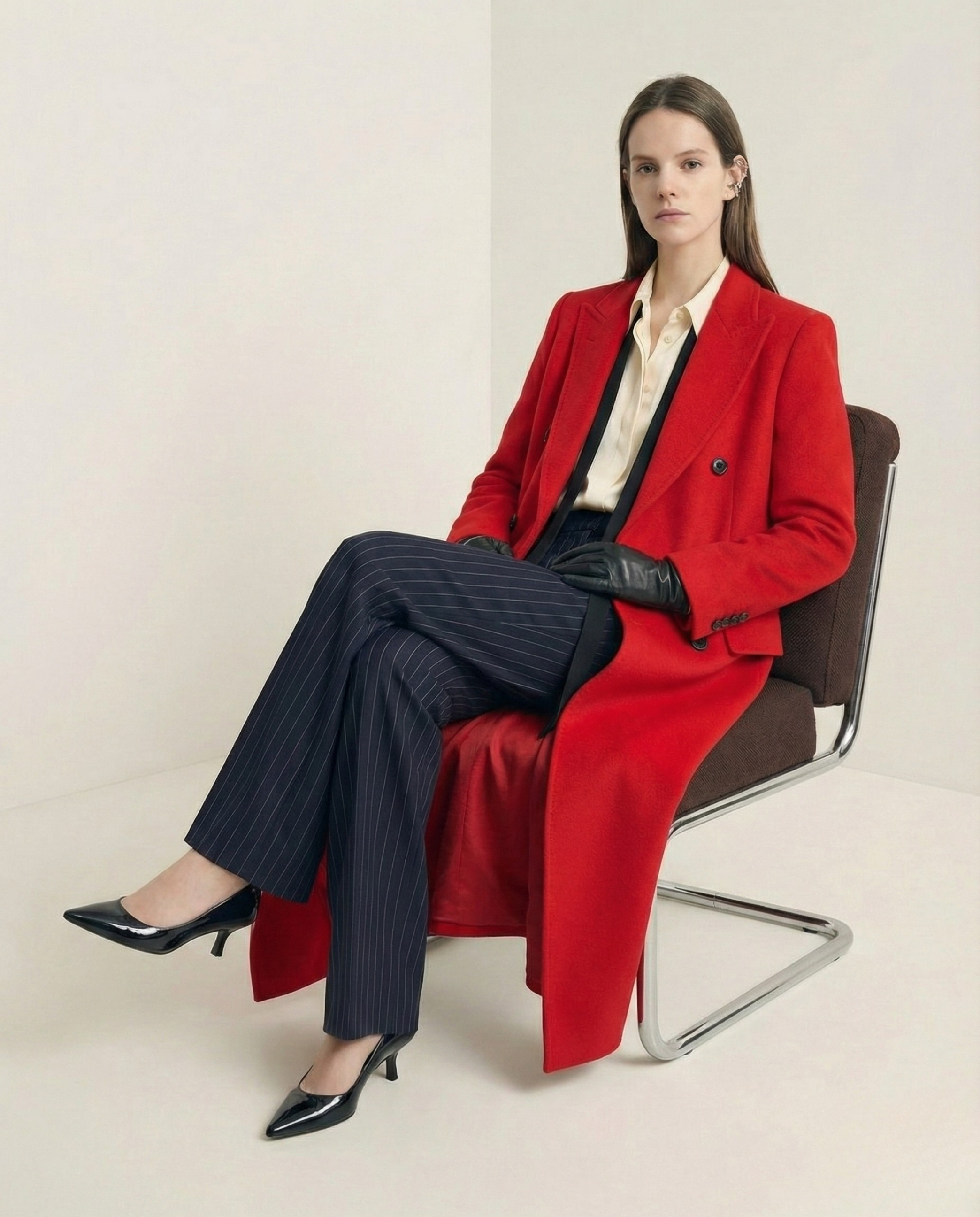 The Statement Coat: Pure Cashmere in Scarlet