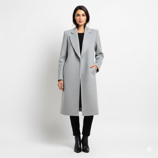 The Timeless Elegance of a Grey Maxi Coat