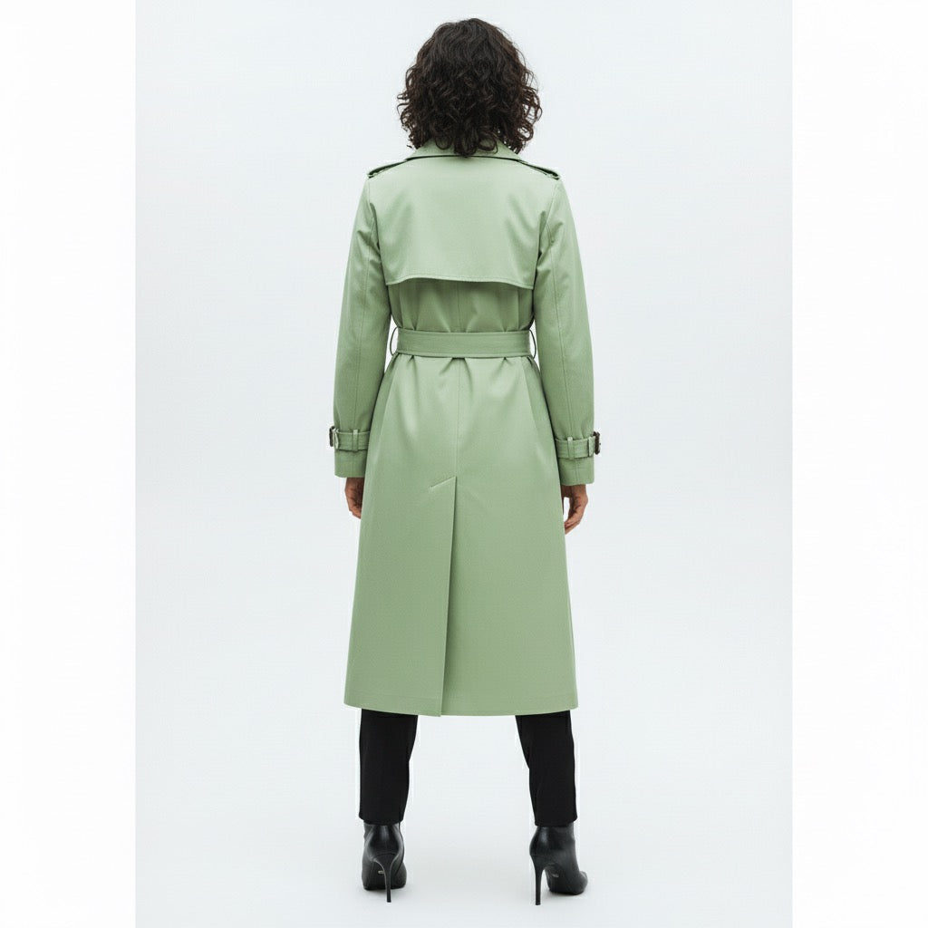 The Timeless Elegance of a Lt Olive Trench Coat