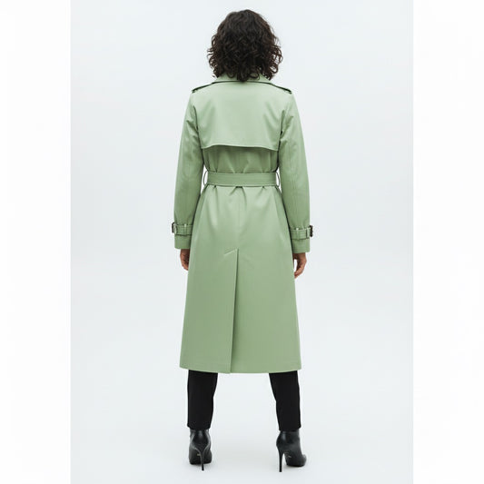 The Timeless Elegance of a Lt Olive Trench Coat
