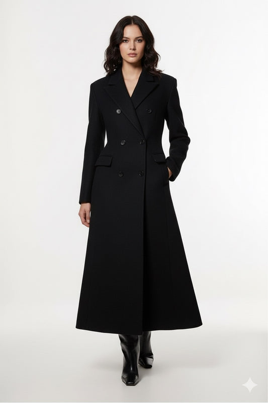 The Timeless Elegance of a Black Maxi Coat