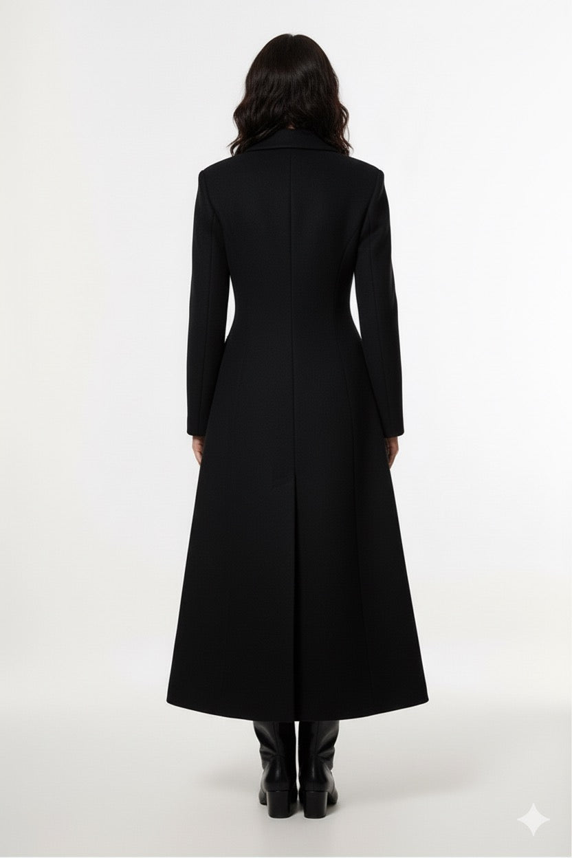 The Timeless Elegance of a Black Maxi Coat