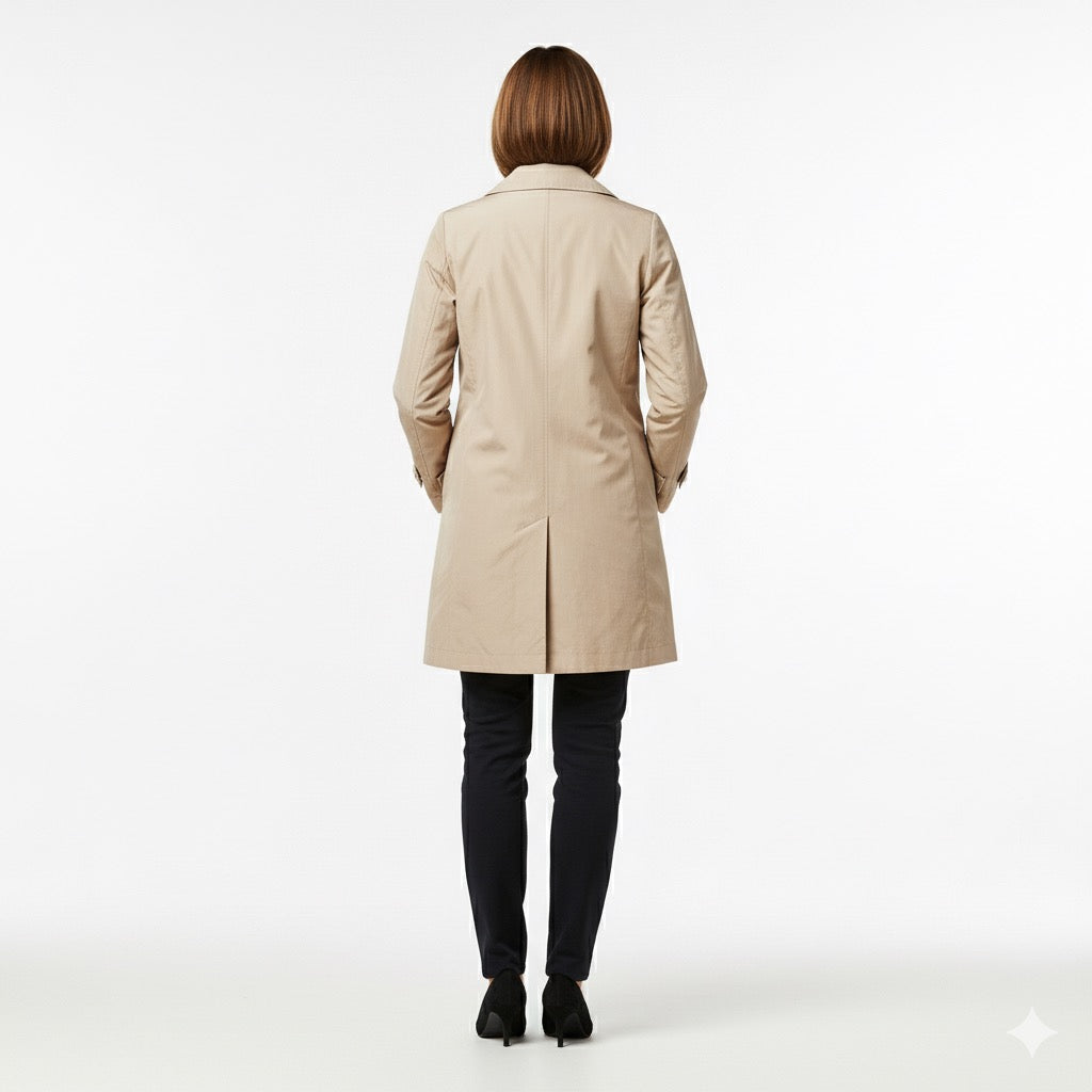 The Timeless Elegance of a Lightweight Beige Coat