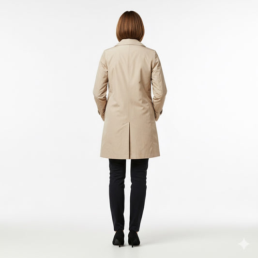 The Timeless Elegance of a Lightweight Beige Coat