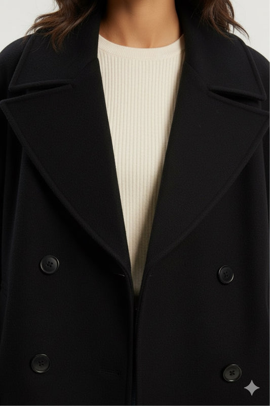 The Timeless Elegance of a Black Pea Coat