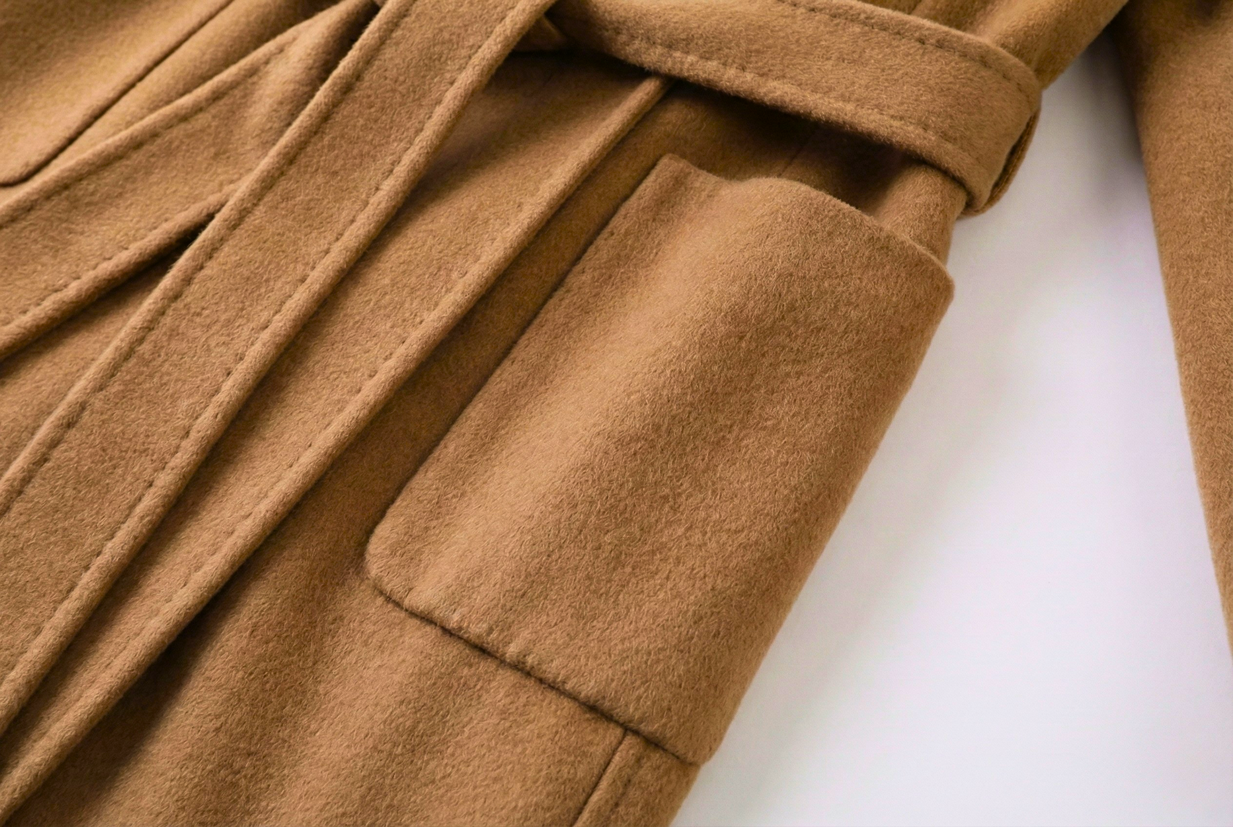 Kiyora 100% Pure Italian Cashmere Long Coat - Camel