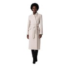Luxury Belted High-Collar Blend Long Wrap Coat